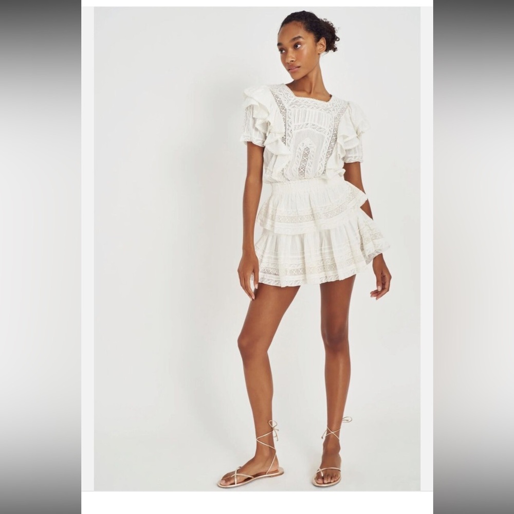 LoveShackFancy Stella Mini Dress Size S